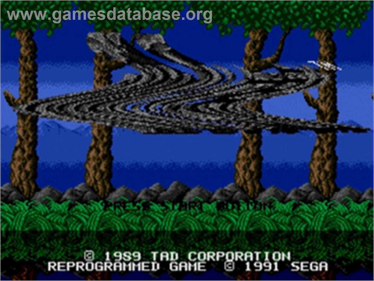 Toki - Sega Nomad - Artwork - Title Screen