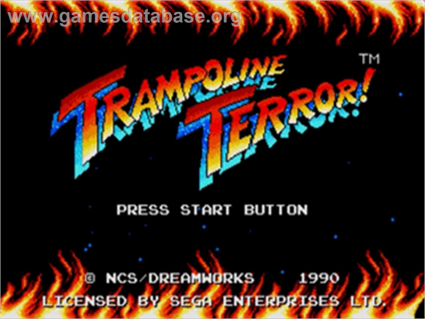 Trampoline Terror - Sega Nomad - Artwork - Title Screen