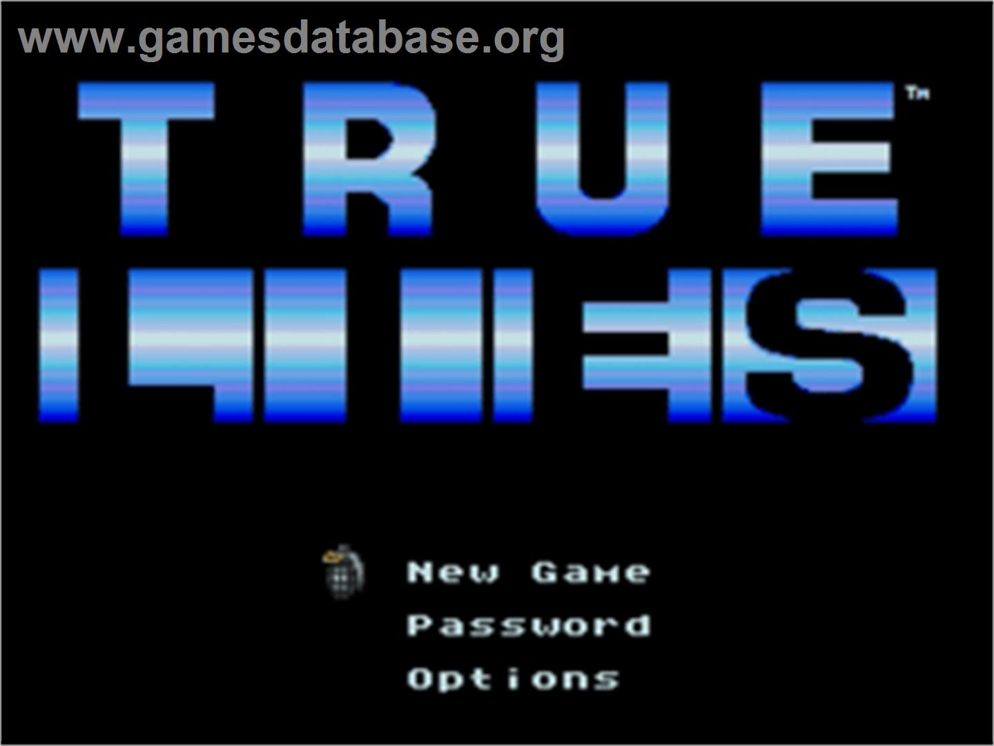 True Lies - Sega Nomad - Artwork - Title Screen