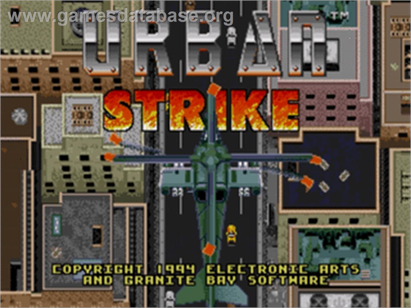 Urban Strike - Sega Nomad - Artwork - Title Screen