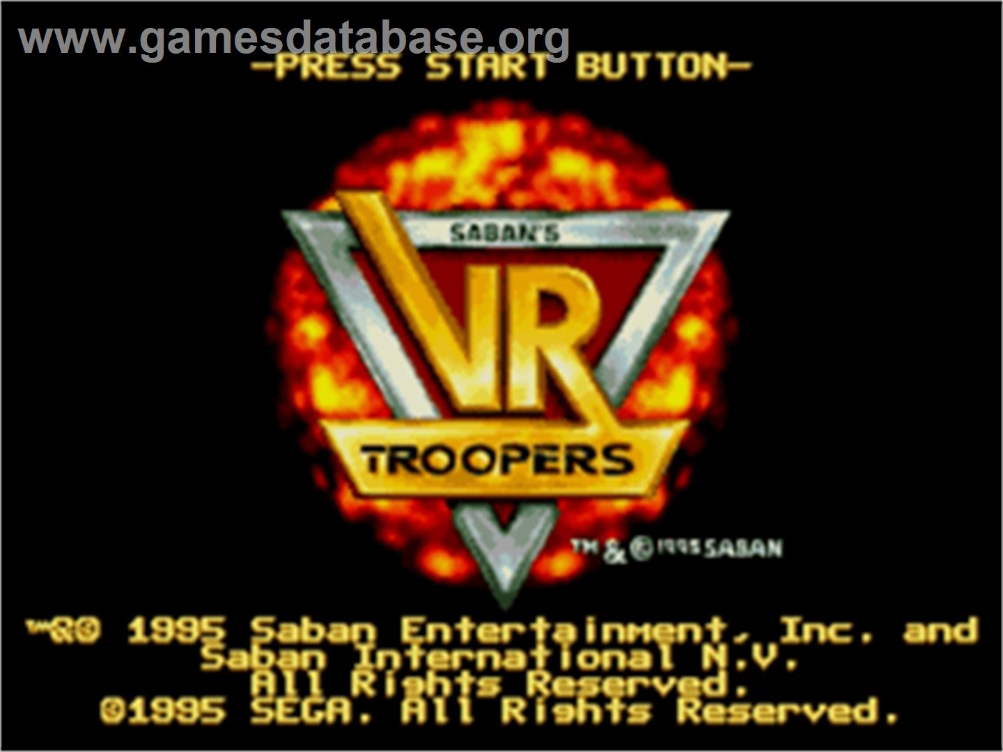 Vr Troopers - Sega Nomad - Artwork - Title Screen