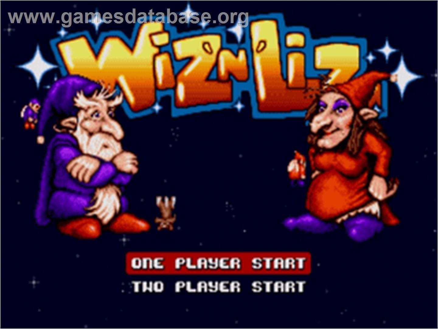 Wiz 'n' Liz - The Frantic Wabbit Wescue - Sega Nomad - Artwork - Title Screen