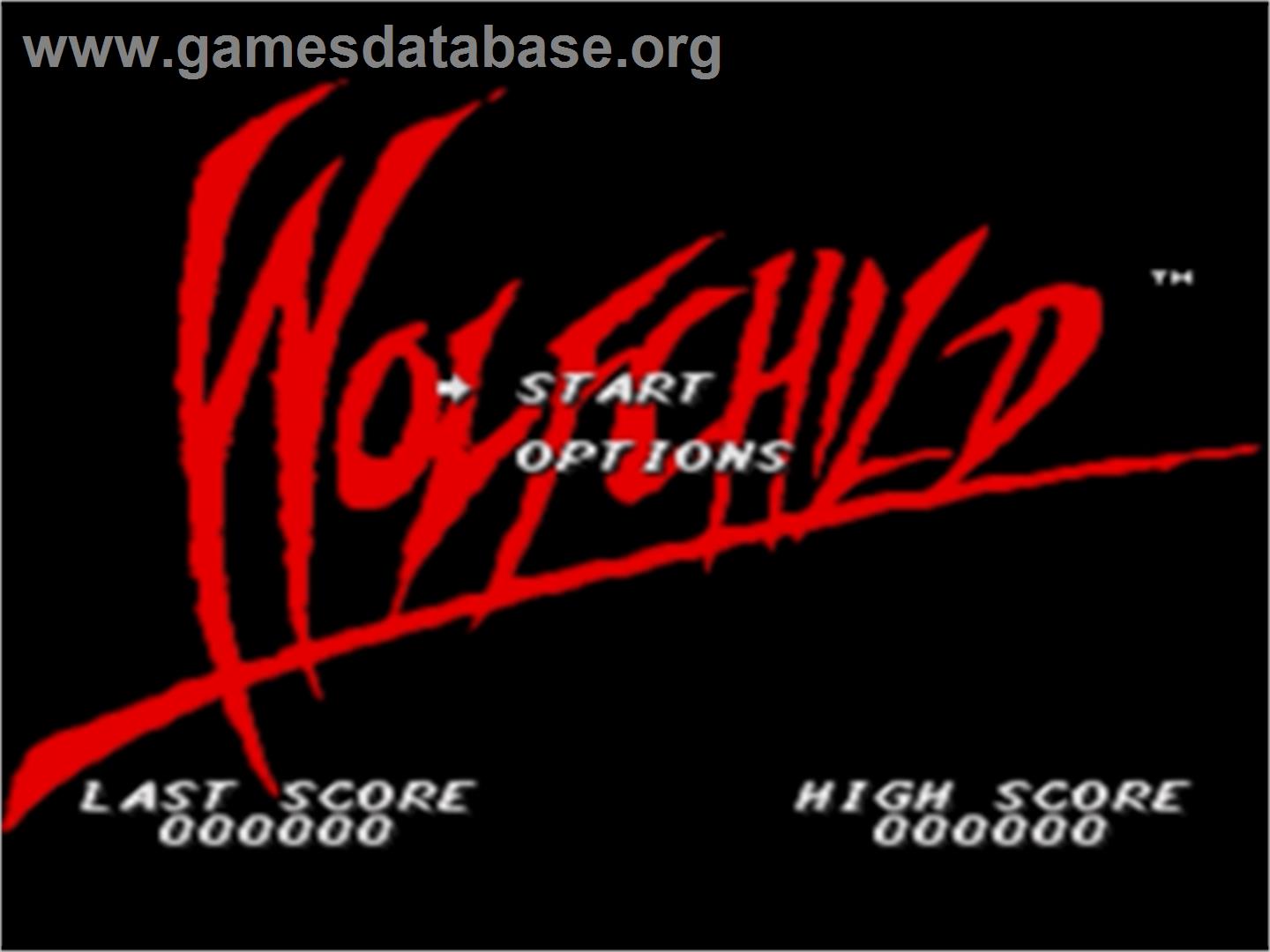 Wolfchild - Sega Nomad - Artwork - Title Screen