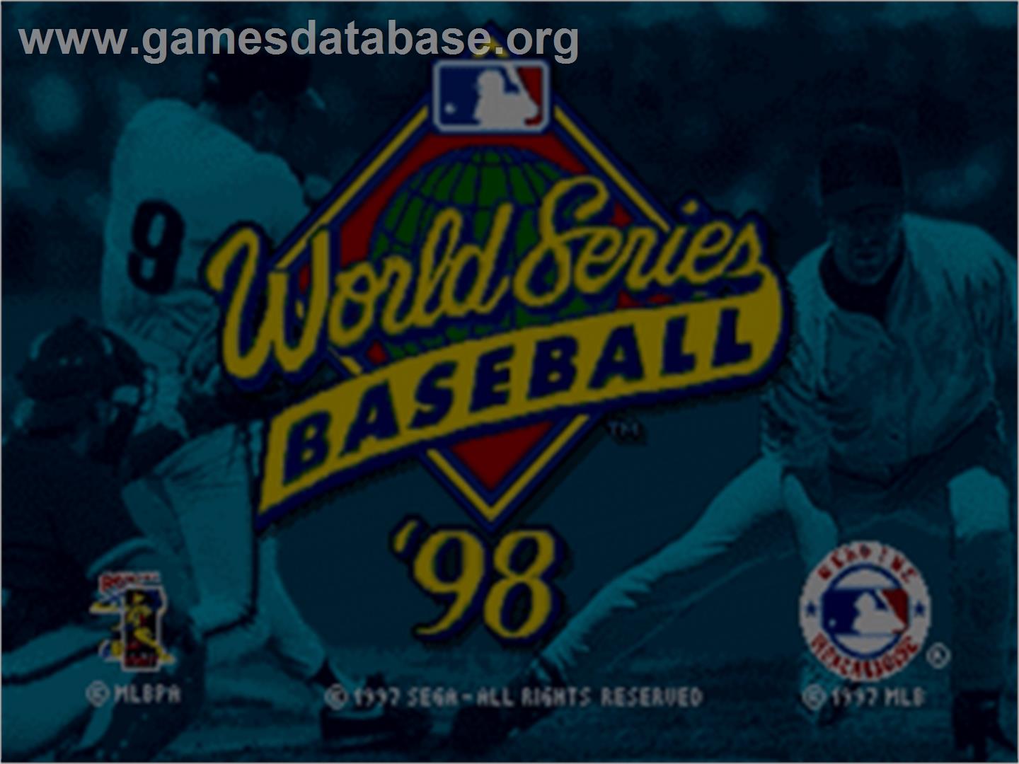 World Series Baseball '98 - Sega Nomad - Artwork - Title Screen