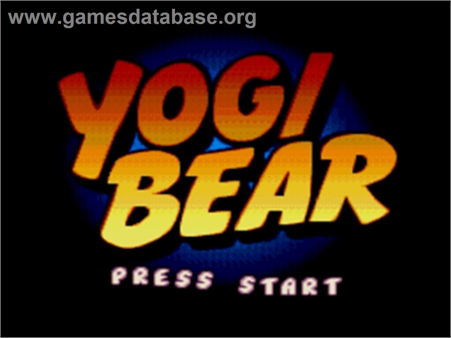 Yogi Bear - Cartoon Capers - Sega Nomad - Artwork - Title Screen