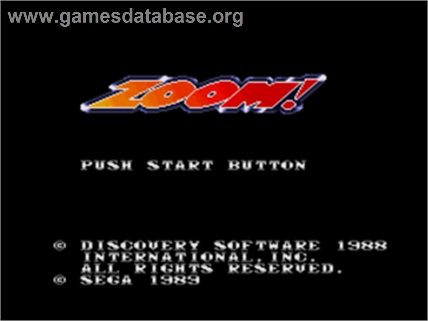 Zoom! - Sega Nomad - Artwork - Title Screen