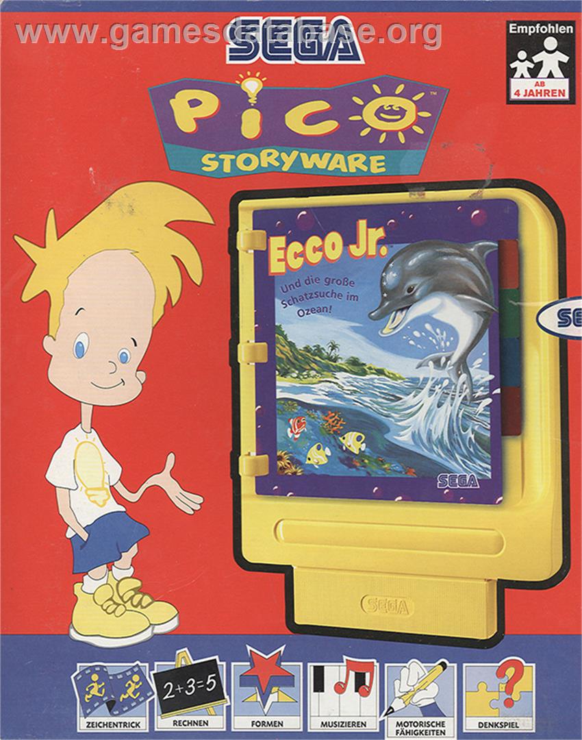 Ecco Jr. und die Grosse Schatzsuche im Ozean! - Sega Pico - Artwork - Box