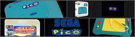 Arcade Cabinet Marquee for Professor PICO and the Paintbox Puzzle.