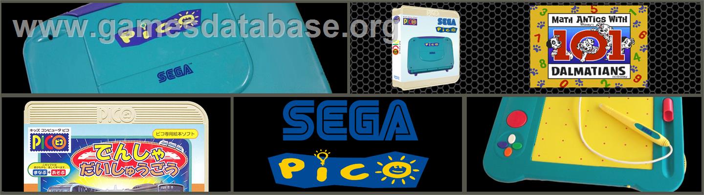 Math Antics with Disney's 101 Dalmatians - Sega Pico - Artwork - Marquee