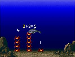 In game image of Ecco Jr. und die Grosse Schatzsuche im Ozean! on the Sega Pico.