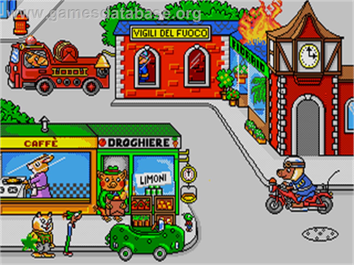 Richard Scarry's La Giornata Indaffaratissima di Sandrino e Zigo-Zago - Sega Pico - Artwork - In Game