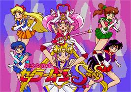 Title screen of Bishoujo Senshi Sailor Moon SuperS on the Sega Pico.