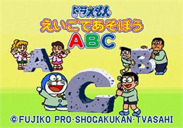 Title screen of Doraemon - Eigo de Asobou ABC on the Sega Pico.