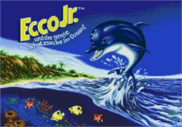 Title screen of Ecco Jr. und die Grosse Schatzsuche im Ozean! on the Sega Pico.