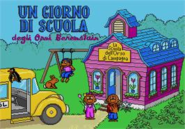 Title screen of Giorno di Scuola degli Orsi Berenstain, Un on the Sega Pico.
