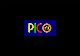 Title screen of Professor PICO and the Paintbox Puzzle on the Sega Pico.