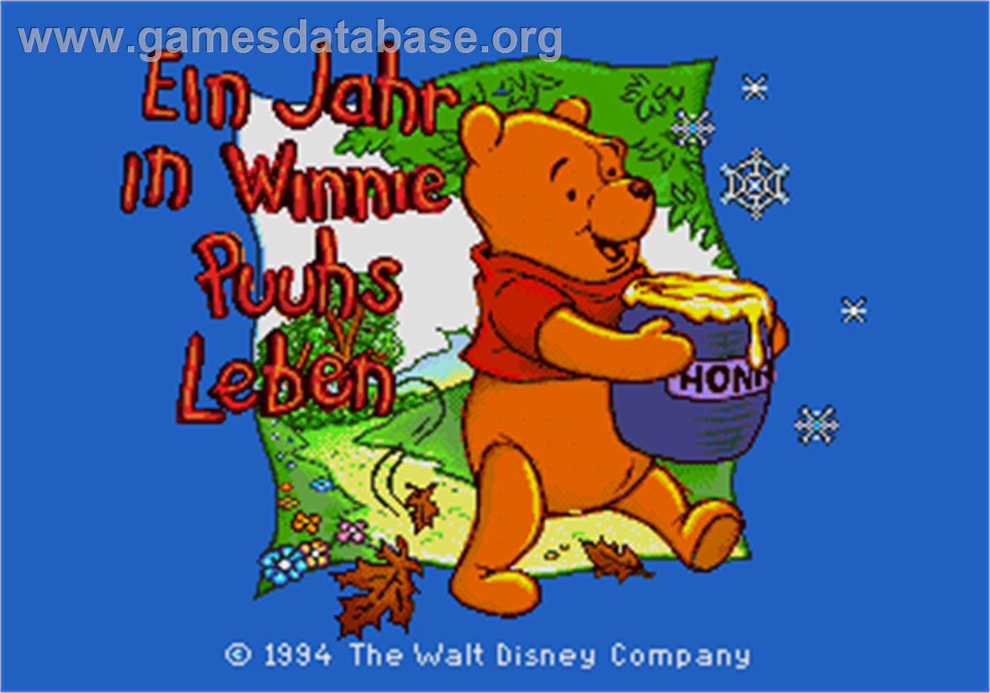 Ein Jahr in Winnie Puuhs Leben - Sega Pico - Artwork - Title Screen