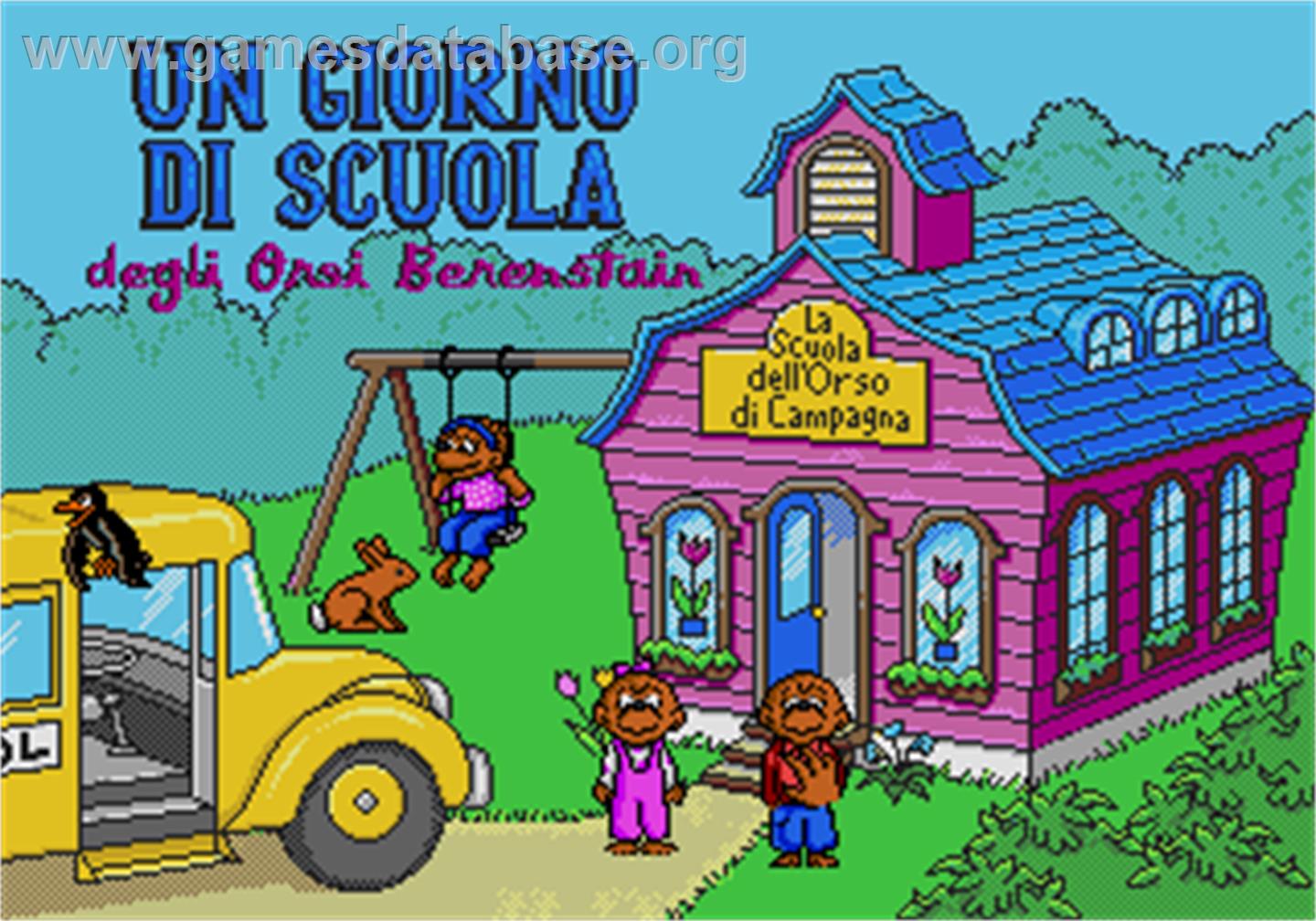 Giorno di Scuola degli Orsi Berenstain, Un - Sega Pico - Artwork - Title Screen