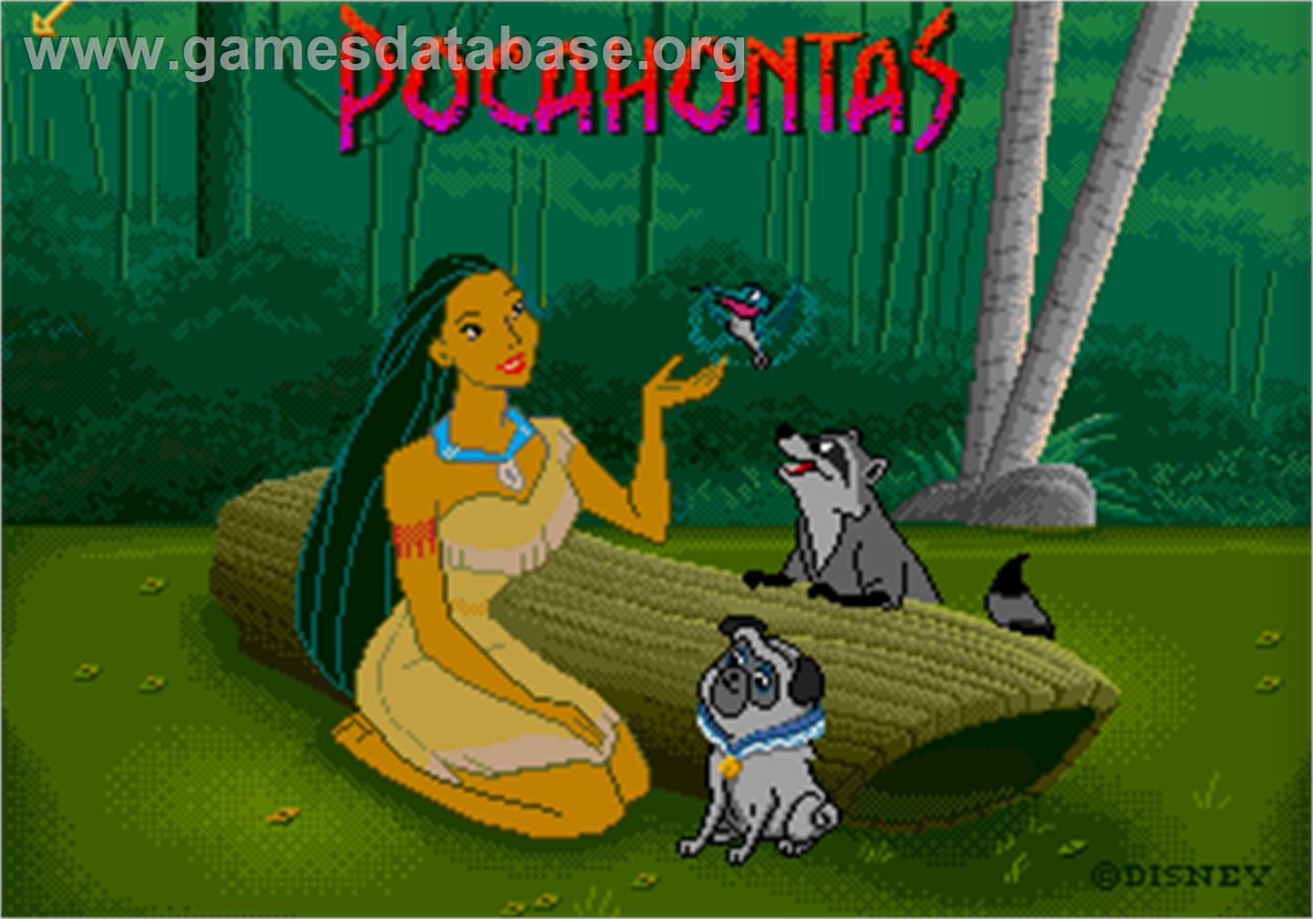 Pocahontas - Sega Pico - Artwork - Title Screen