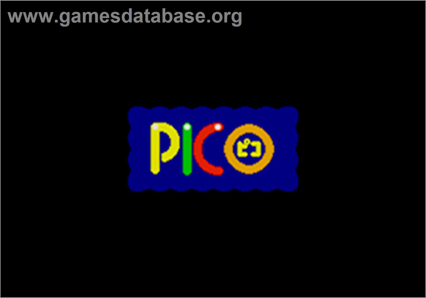 Professor Pico e l'Enigma della Scatola di Pastelli, Il - Sega Pico - Artwork - Title Screen