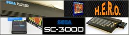 Arcade Cabinet Marquee for H.E.R.O..