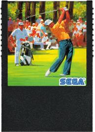 Cartridge artwork for Champion Golf on the Sega SG-1000.