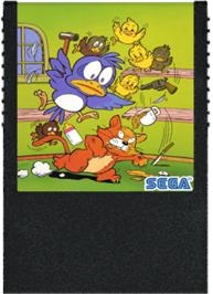 Cartridge artwork for Flicky on the Sega SG-1000.