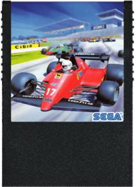 Cartridge artwork for Gp World on the Sega SG-1000.