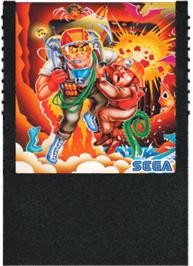 Cartridge artwork for H.e.r.o. on the Sega SG-1000.