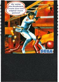 Cartridge artwork for Lode Runner on the Sega SG-1000.