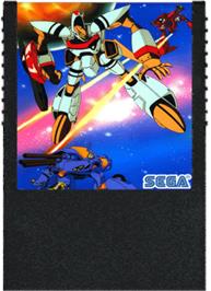 Cartridge artwork for Orguss on the Sega SG-1000.