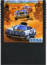 Cartridge artwork for Safari Race on the Sega SG-1000.