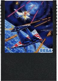 Cartridge artwork for Star Jacker on the Sega SG-1000.