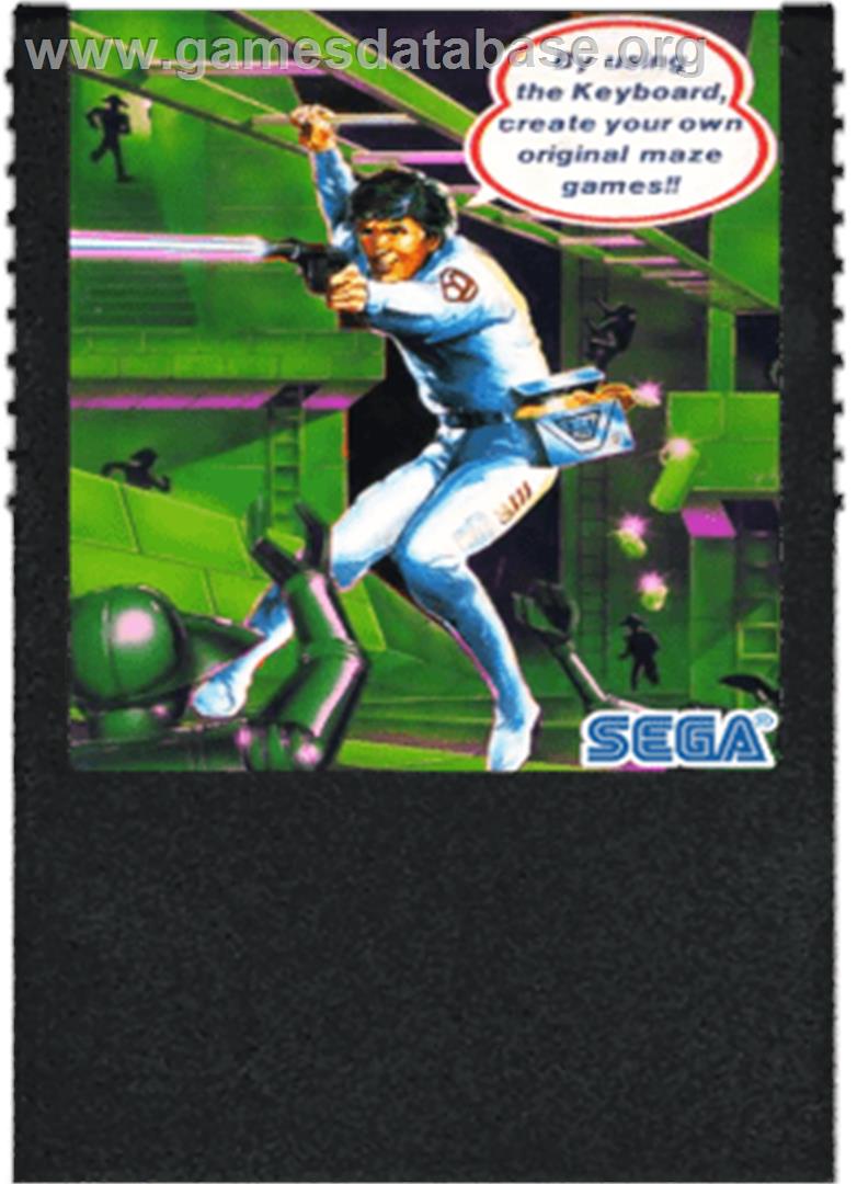 Championship Lode Runner - Sega SG-1000 - Artwork - Cartridge