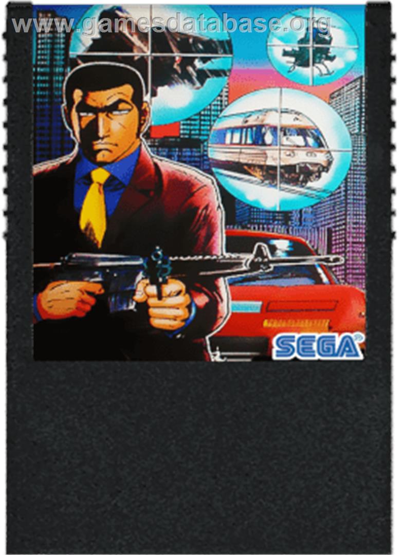 Golgo 13 - Sega SG-1000 - Artwork - Cartridge