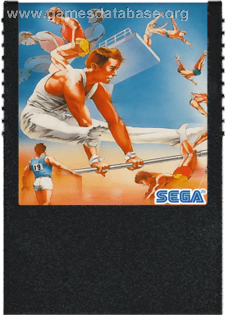 Hyper Sports - Sega SG-1000 - Artwork - Cartridge