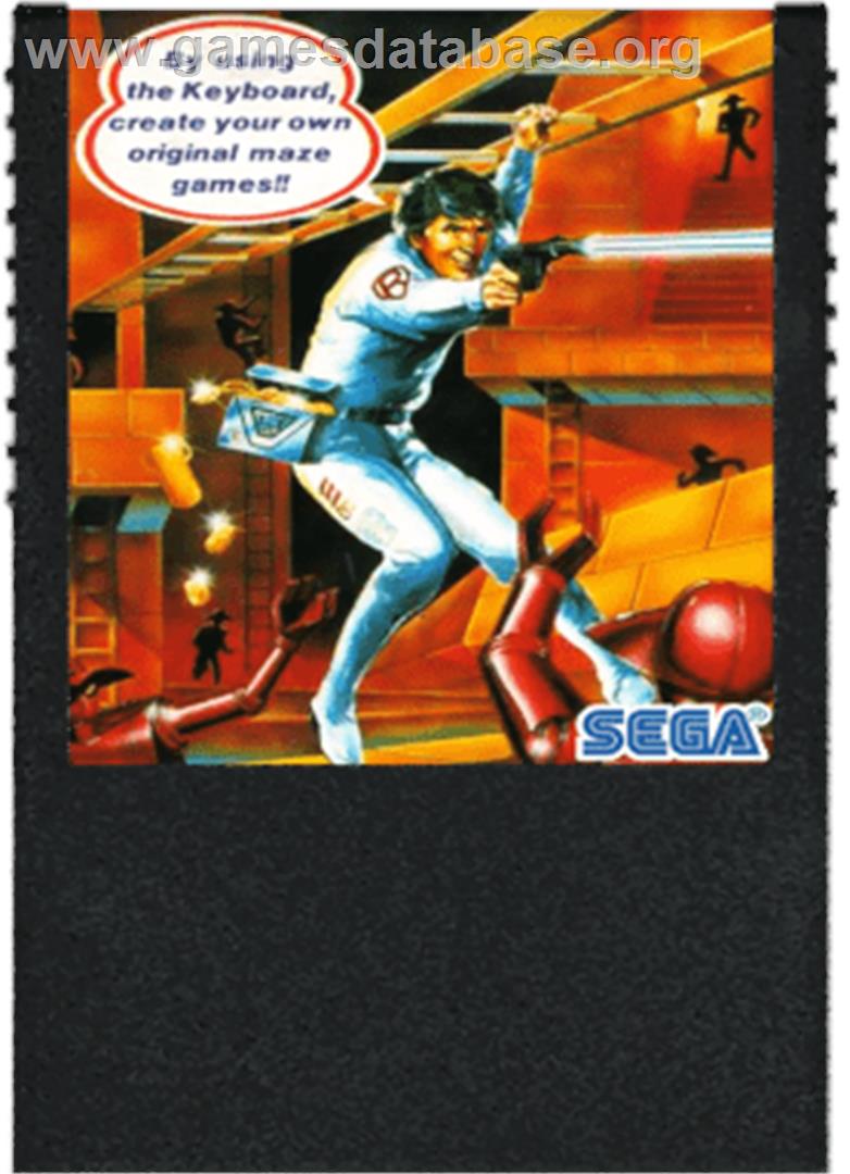 Lode Runner - Sega SG-1000 - Artwork - Cartridge