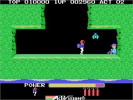 In game image of HERO on the Sega SG-1000.