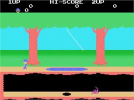 In game image of Pitfall II on the Sega SG-1000.