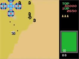 In game image of Super Tank on the Sega SG-1000.