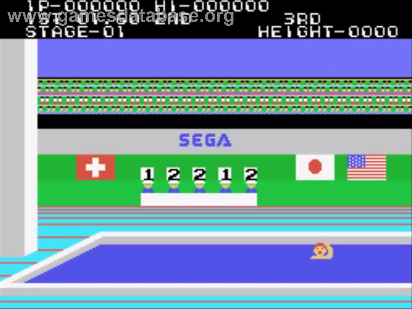Hyper Sports - Sega SG-1000 - Artwork - In Game
