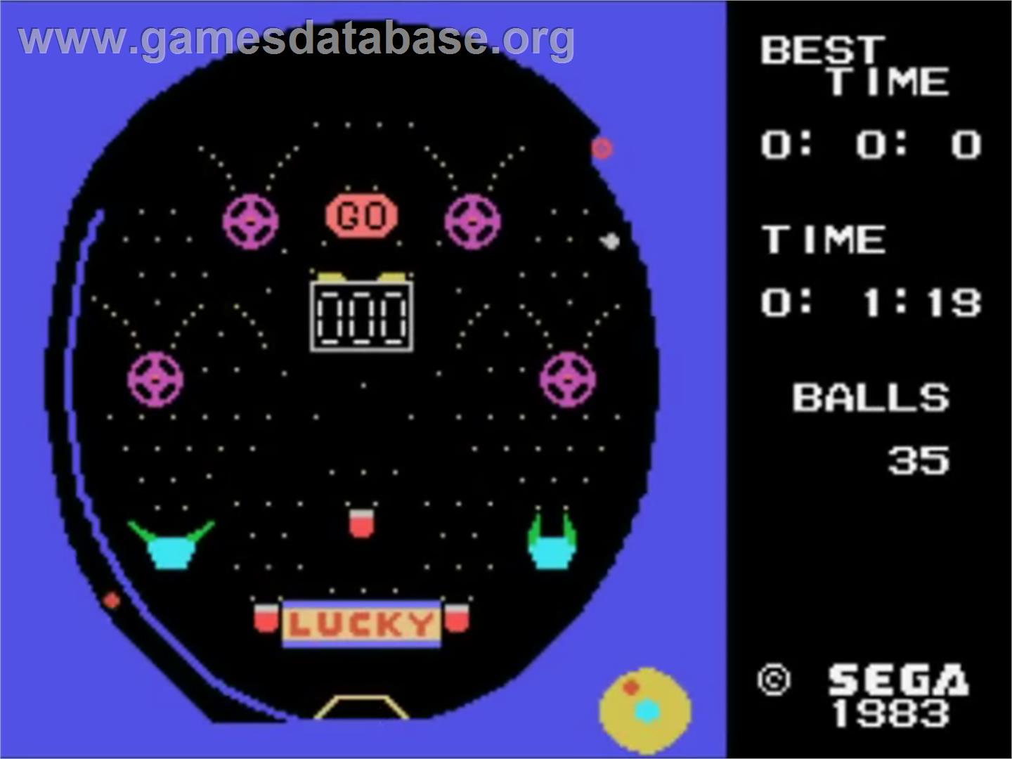 Pachinko - Sega SG-1000 - Artwork - In Game