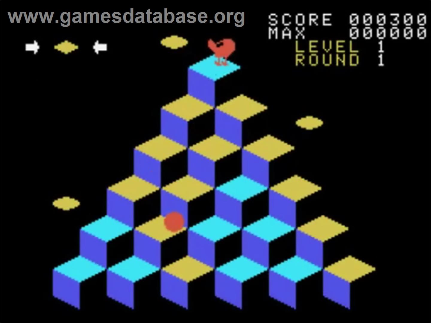 Q-bert - Sega SG-1000 - Artwork - In Game
