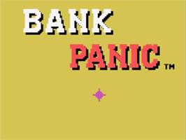 Title screen of Bank Panic on the Sega SG-1000.