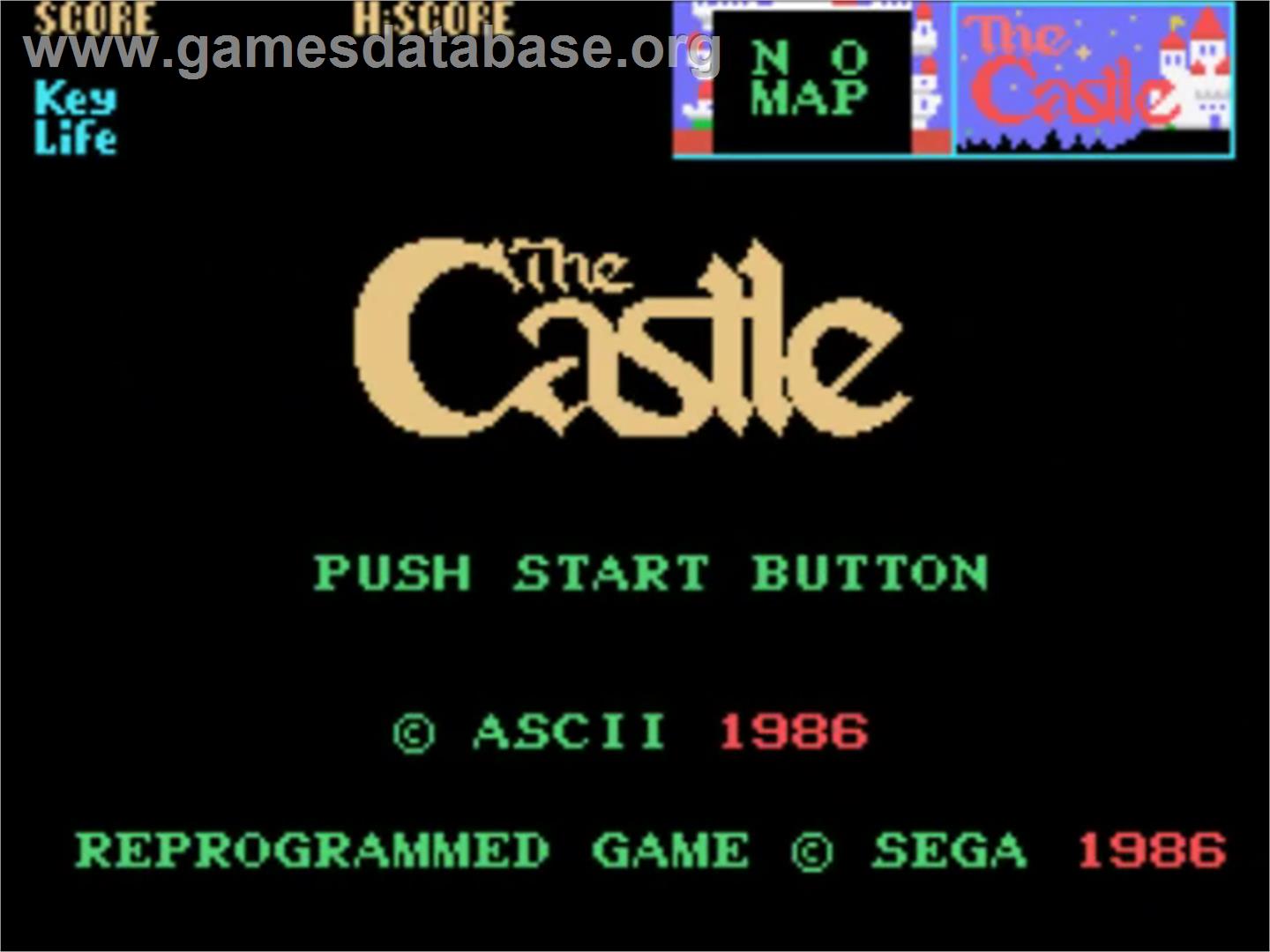 Castle - Sega SG-1000 - Artwork - Title Screen