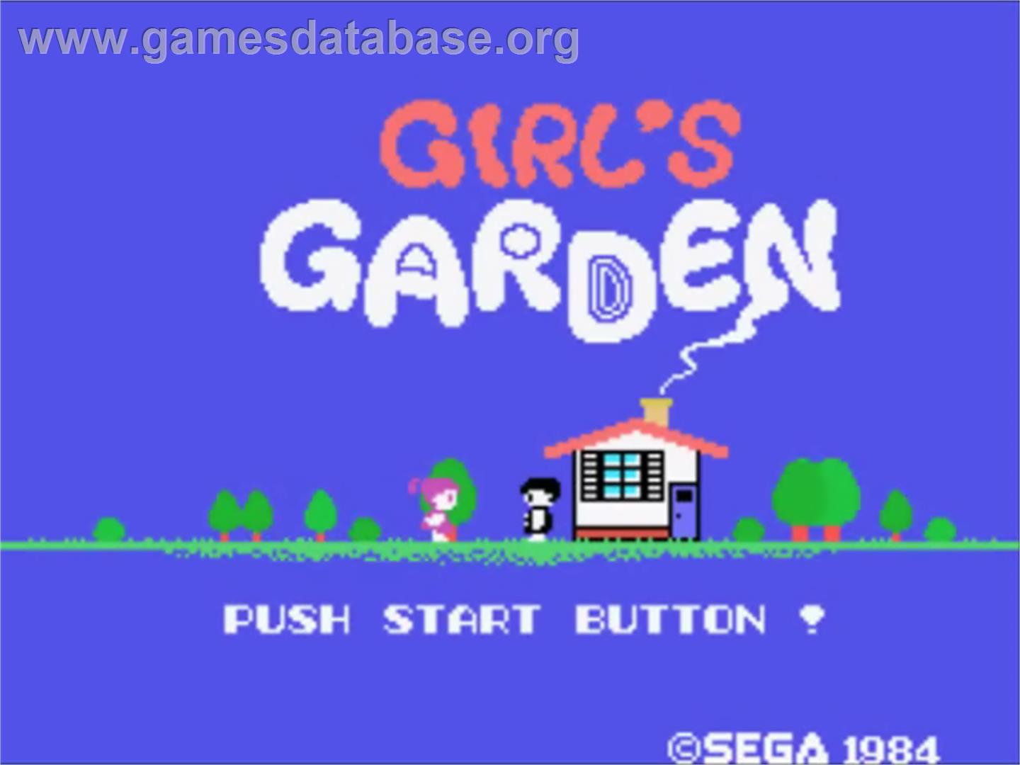 Girl's Garden - Sega SG-1000 - Artwork - Title Screen