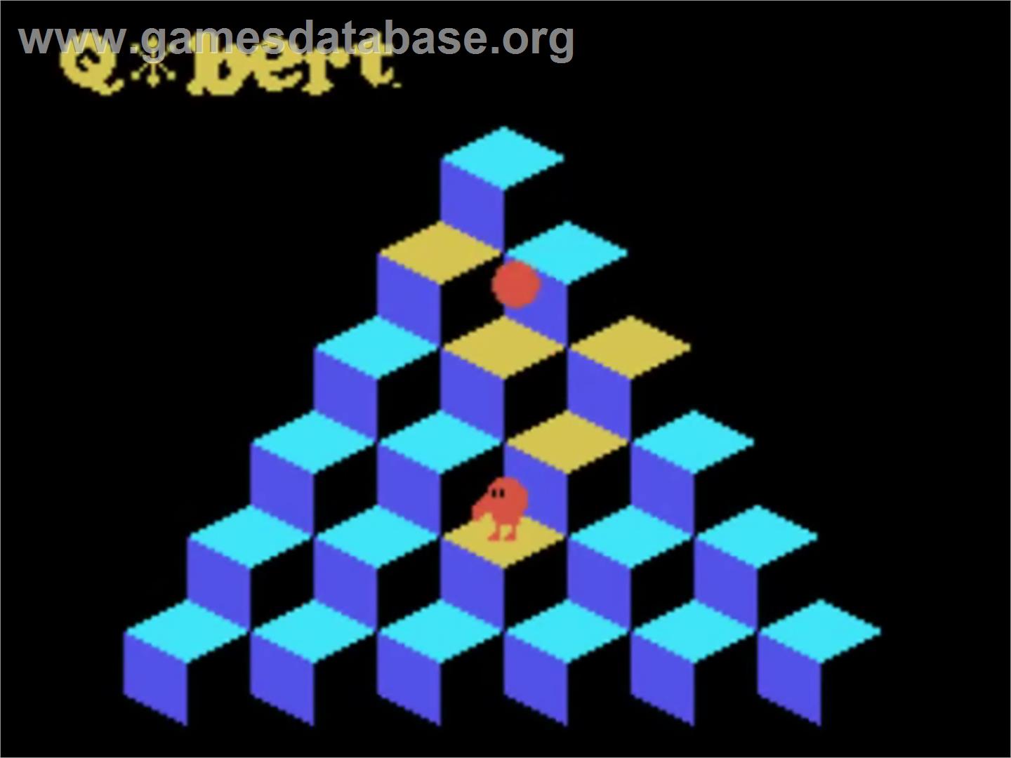 Q-bert - Sega SG-1000 - Artwork - Title Screen