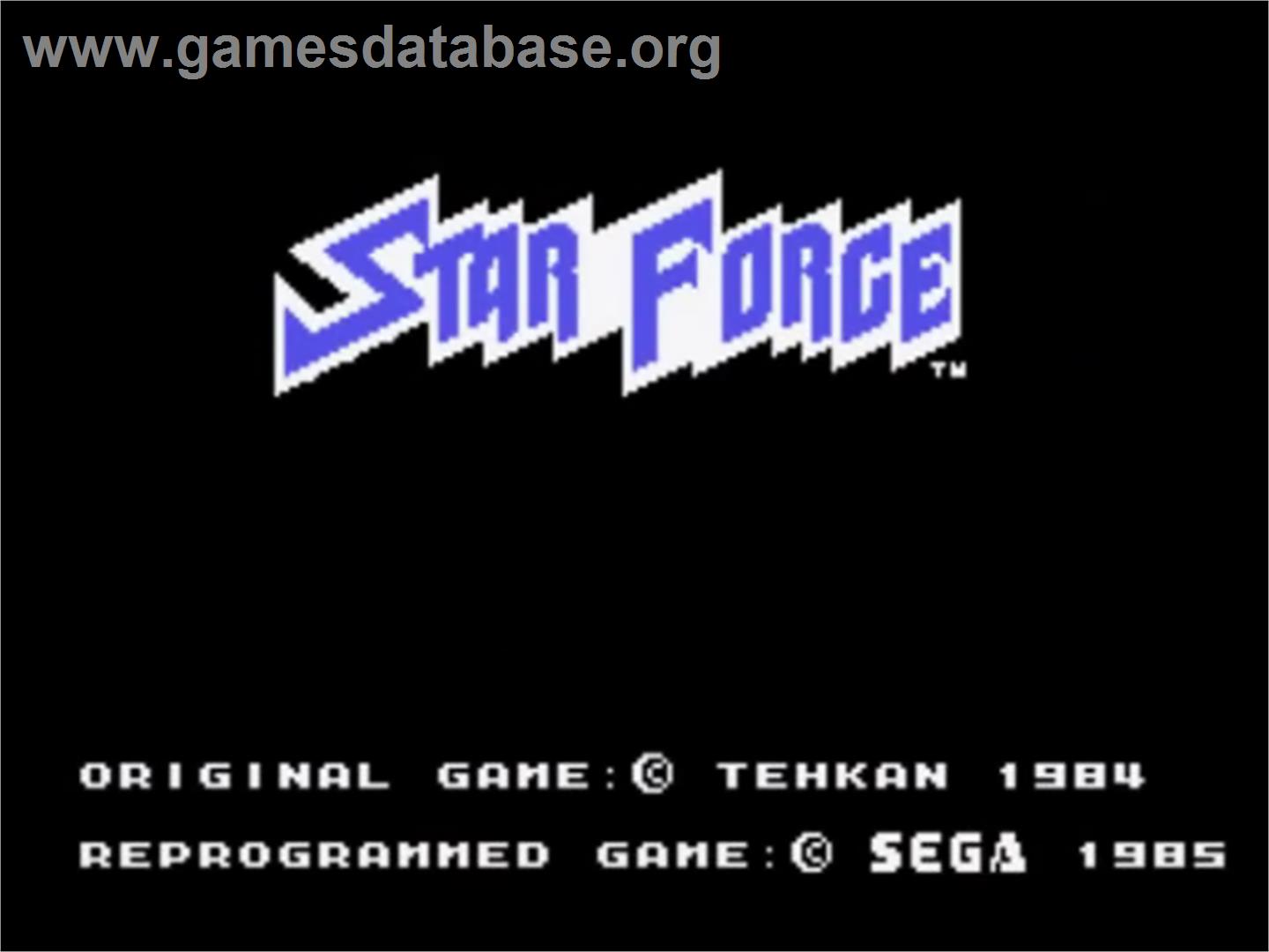 Star Force - Sega SG-1000 - Artwork - Title Screen