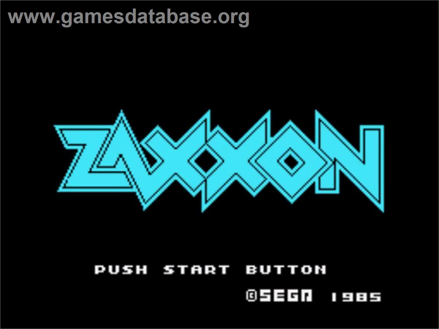 Zaxxon - Sega SG-1000 - Artwork - Title Screen