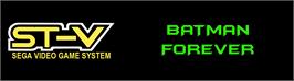 Arcade Cabinet Marquee for Batman Forever.